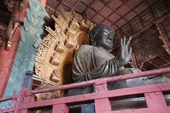 Statue of the Big Buddha (Daibutsu) of Todaiji in Nara