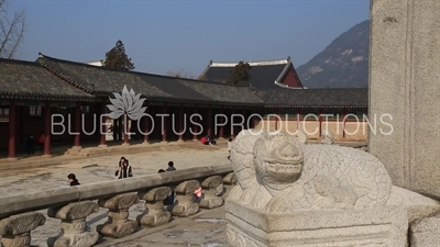 Haetae Carving at Gyeongbok Palace (Gyeongbokgung) in Seoul