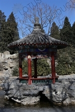 Pavilion in the Southwest Waterscape Area in Ritan Park in Beijing