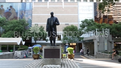 Statue of Sir Thomas Jackson in Statue Square on Hong Kong Island