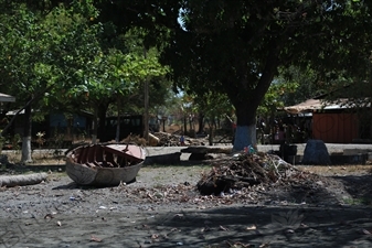 Boats and Houses on a Beach in Nosara