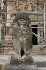 Lion statue in Angkor