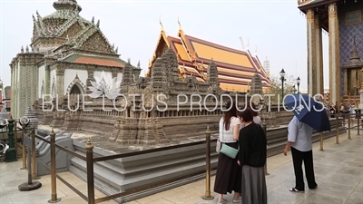 Model of Angkor Wat at the Emerald Temple/Chapel (Wat Phra Kaew) at the Grand Palace (Phra Borom Maha Ratcha Wang) in Bangkok