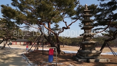 Stone Pagoda in Grounds of Changgyeong Palace (Changgyeonggung) in Seoul