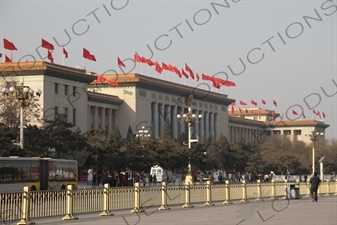 Great Hall of the People (Renmin Dahuitang) on the West Side of Tiananmen Square in Beijing