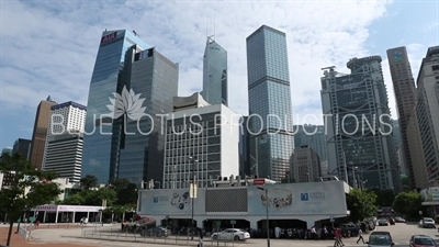 Connaught Road Central Skyscrapers in Hong Kong