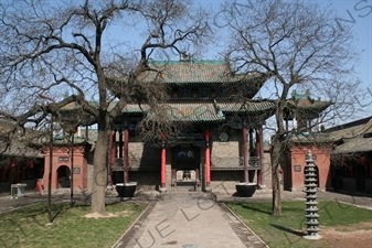 Gate in the City God Temple in Pingyao