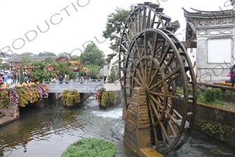 Water Wheel in the Old City in Lijiang