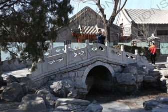 Bridge in the Southwest Waterscape Area in Ritan Park in Beijing