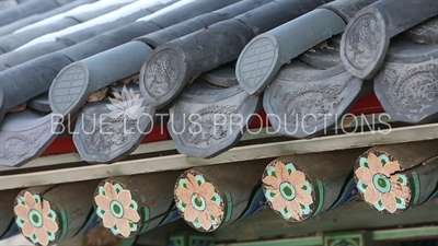 Roof Tiles and Beams at Changgyeong Palace (Changgyeonggung) in Seoul