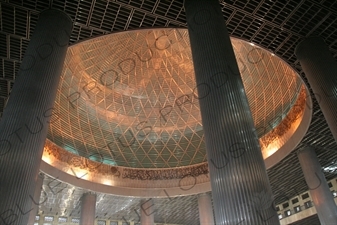 Dome of Istiqlal Mosque in Jakarta