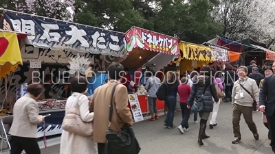 Yasukuni Shrine (Yasukuni-jinja) Food Stalls in Tokyo