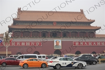 Gate of Heavenly Peace (Tiananmen) in Tiananmen Square in Beijing