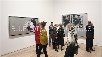 'Silver Liz (diptych)' and 'Silver Marlon' on Display in the 'Andy Warhol - From A to B and Back Again' Exhibition at the Whitney in New York City