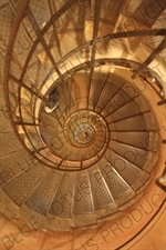 Spiral Staircase inside the Arc de Triomphe de l'Étoile in Paris