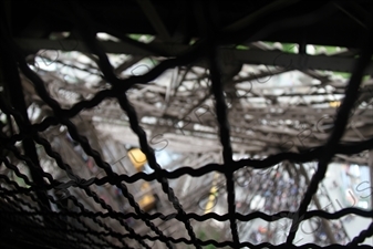 Stairway in the Eiffel Tower in Paris