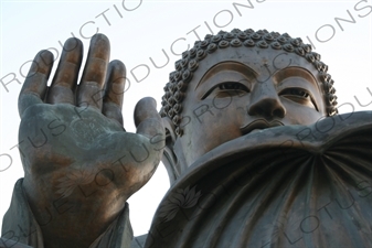 Big Buddha (Tiantan Da Fo) Statue on Lantau in Hong Kong