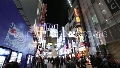 Street in Shibuya in Tokyo