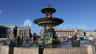 Fountain of the Rivers (Fontaine des Fleuves) in Place de la Concorde in Paris
