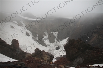 Crater of Mount Fuji