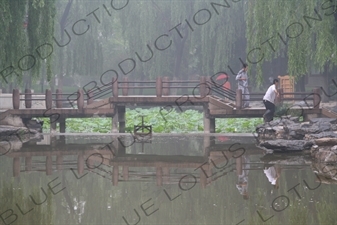 Bridge in the Temple of the Sun (Ritan) Park in Beijing