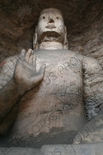 Buddha Carving at the Yungang Grottoes (Yungang Shiku) near Datong in Shanxi Province