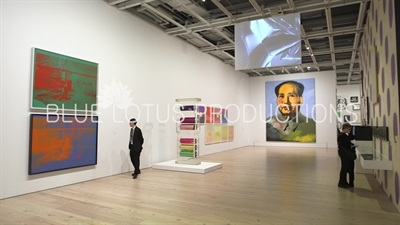 'Mylar and Plexiglas Construction,' 'Sunset' and 'Mao' on Display in the 'Andy Warhol - From A to B and Back Again' Exhibition at the Whitney in New York City