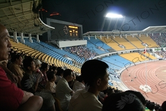 Dalian Shide Fans During a Chinese Super League Match against Beijing Guoan at the Workers' Stadium (Gongren Tiyuchang) in Beijing