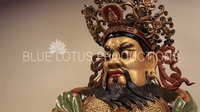 One of the Four Heavenly Kings/Celestial Guardians (Zeng Zhang) in the Po Lin Monastery on Lantau Island