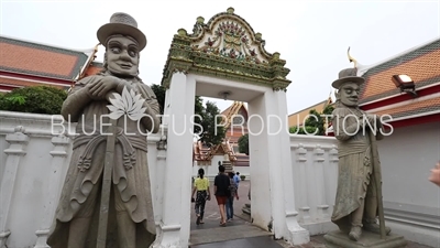 Chinese Rock Giant Guardians at Wat Pho (Wat Phra Chetuphon Vimolmangklararm Rajwaramahaviharn) in Bangkok