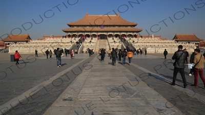 Square of Supreme Harmony (Taihedian Guangchang) and Hall of Supreme Harmony (Taihe Dian) in the Forbidden City in Beijing