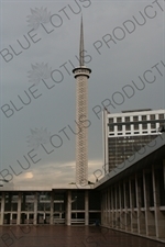 Minaret of the Istiqlal Mosque in Jakarta