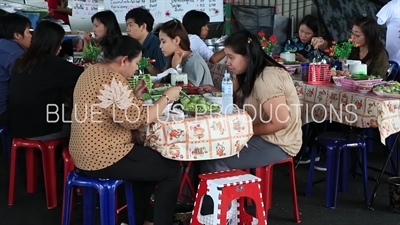 Street Restaurant at Ratchaprasong Protest Camp in Bangkok