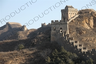 Second Building/Tower (Er Hao Lou) and Little Jinshan Building/Tower (Xiao Jinshan Lou) on the Jinshanling Section of the Great Wall of China