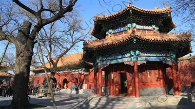 East Tablet Pavilion (Dong Beiting) in the Lama Temple in Beijing