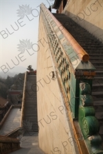 Stairway Leading to the Tower of Buddhist Incense (Fo Xiang Ge) in the Summer Palace in Beijing