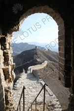 Qilin Tower/Small Arc Roof Tower, the Large Arc Roof Tower and the Nianzigou Tower on the Jinshanling Section of the Great Wall of China