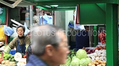 Gage Street Fruit and Vegetable Stall on Hong Kong Island