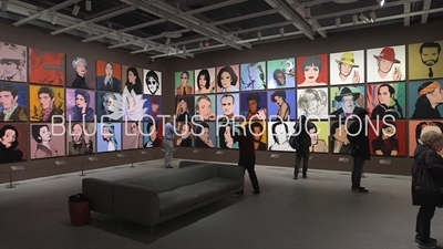 Collection of Andy Warhol's Portraits of Stars on Display in the 'Andy Warhol - From A to B and Back Again' Exhibition at the Whitney in New York City