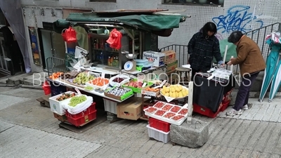 Hong Kong Fruit and Vegetable Stall and Jewellery Stall