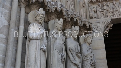 Portal of St. Anne at Notre-Dame in Paris