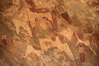 Prehistoric Cave Paintings in Laas Geel/Laas Gaal on the Outskirts of Hargeisa in Somaliland