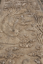 Phoenix Carvings on the Stairway of the Hall of Prayer for Good Harvests (Qi Nian Dian) in the Temple of Heaven (Tiantan) in Beijing