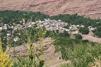 Village of Gazorkhan near Alamut Castle