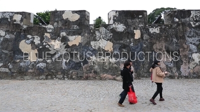 Exterior Wall of Monte Fort (Fortaleza do Monte) in Macau