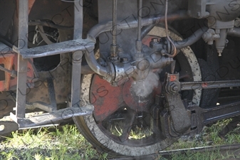 Wheel on a Vintage Steam Engine going from Asmara to Massawa