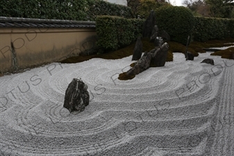 Zuiho-in Rock Garden in the Daitoku-ji Complex in Kyoto