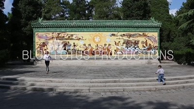'Praying to the Sun' Mural in the Temple of the Sun Park (Ritan Gongyuan) in Beijing