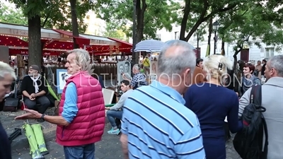 Street Artist in Place du Tertre in Paris