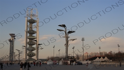 Linglong Pagoda/Tower (Linglong Ta) in the Olympic Park in Beijing